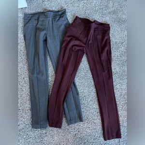 Maroon and Grey Dress Pants